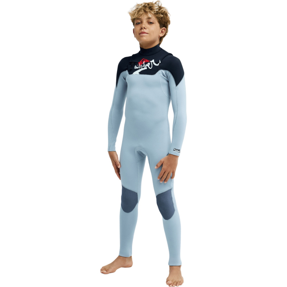 2026 Quiksilver Junior Young Guns 4/3mm Chest Zip Wetsuit EQBW103130 - Quarry